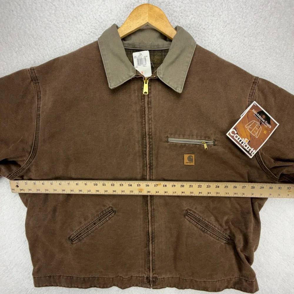 Carhartt Detroit Jacket Blanket Lined Mens 3XLT J97 CHT Chestnut Brown NWT NOS